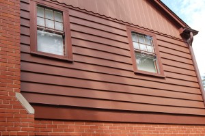 freshly painted house